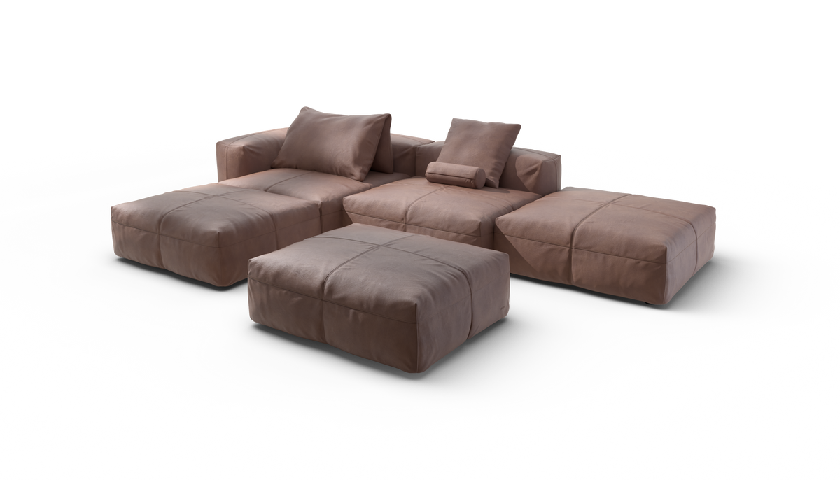 Sofa Set 09 - Leather