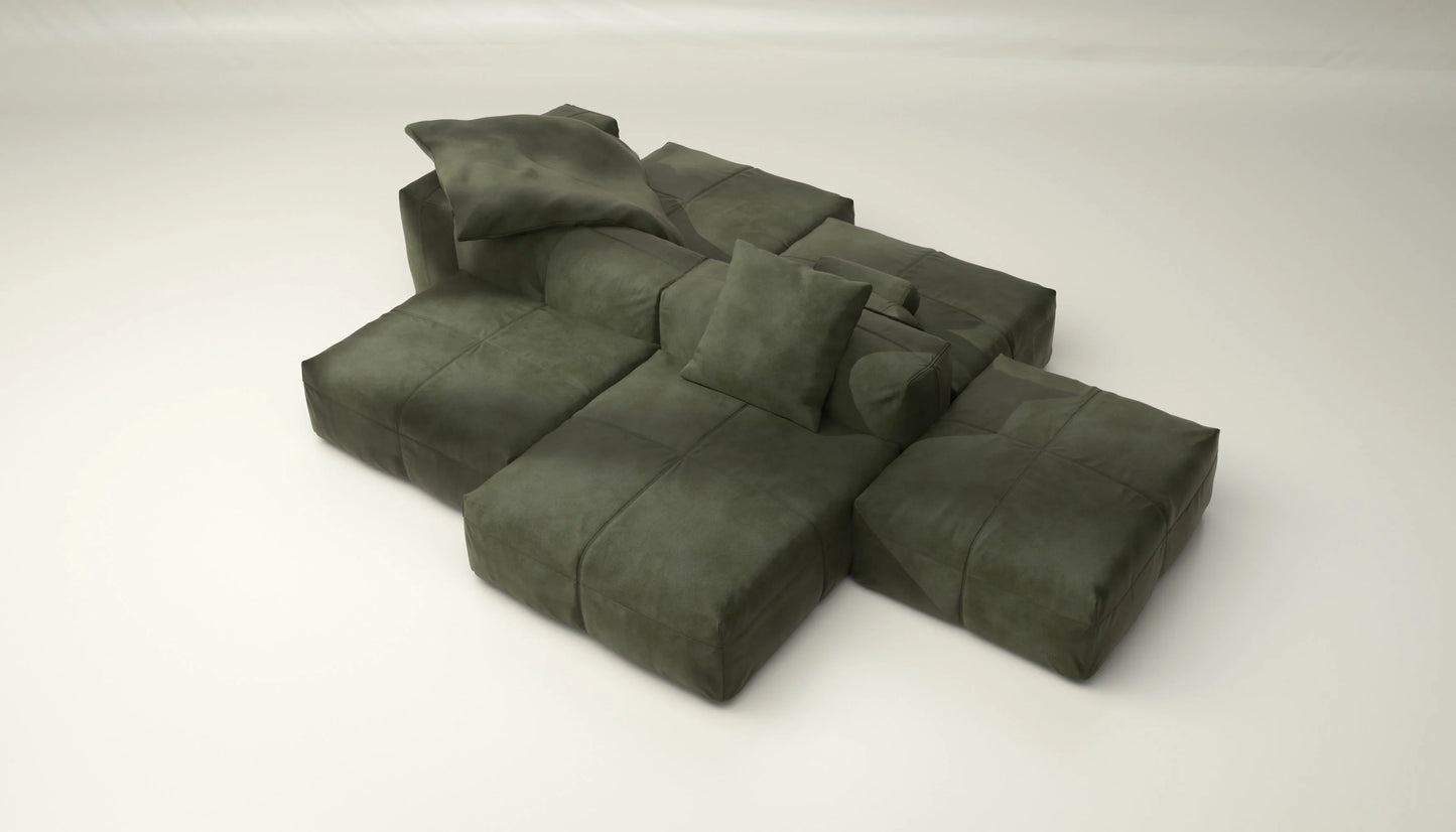 Sofa Set 09 - Leather