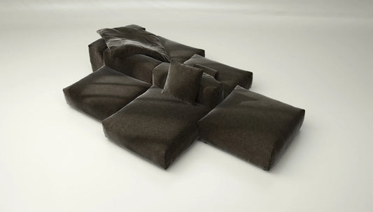 Sofa Set 09 - Suave - Anthracite
