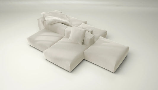 Sofa Set 09 - Suave - Pearl