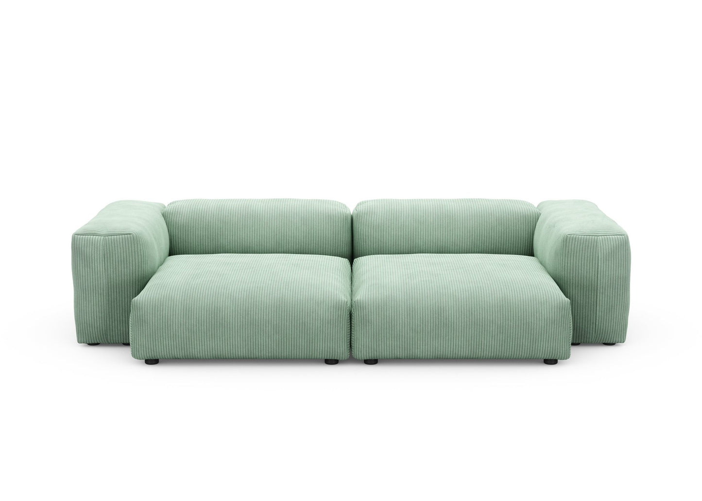 Zweisitzer Large - Cord Velours Duckegg - sofort lieferbar